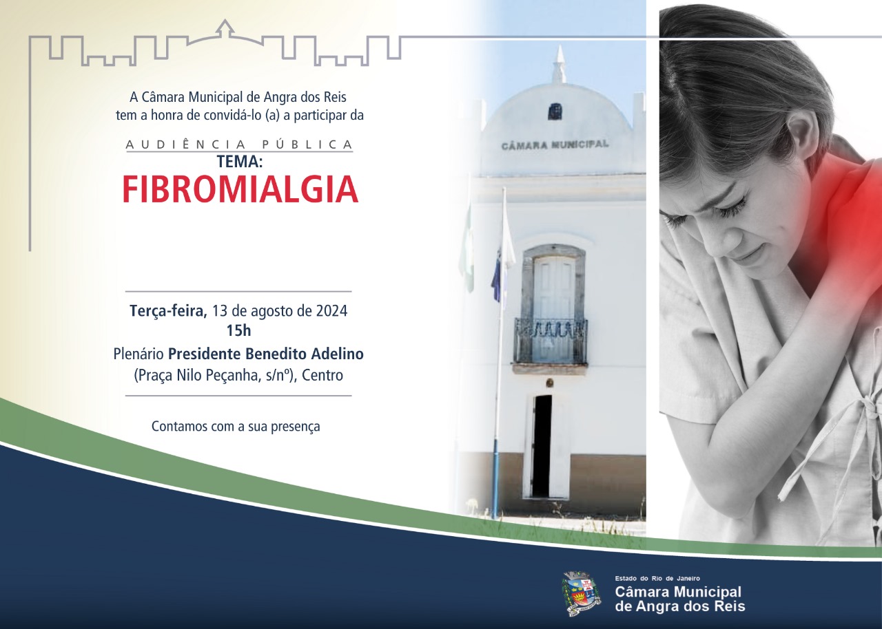 Câmara convida para audiência pública sobre fibromialgia 