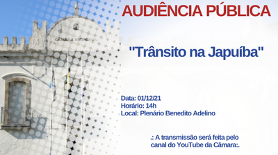Convite: Audiência Pública - Trânsito na Japuíba